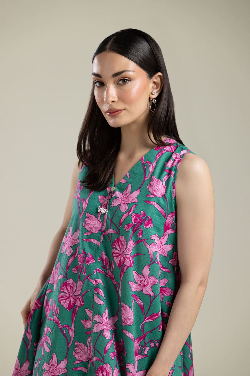 Printed | Cotton Dobby | Sleeveless Cotton Kurta | USD 30.00