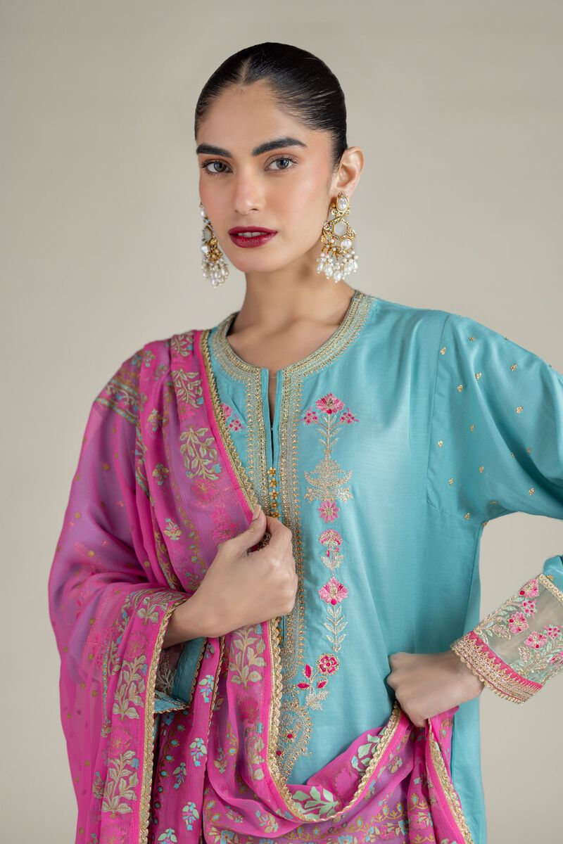 Printed | Raw Silk | Dupatta | USD 28.00