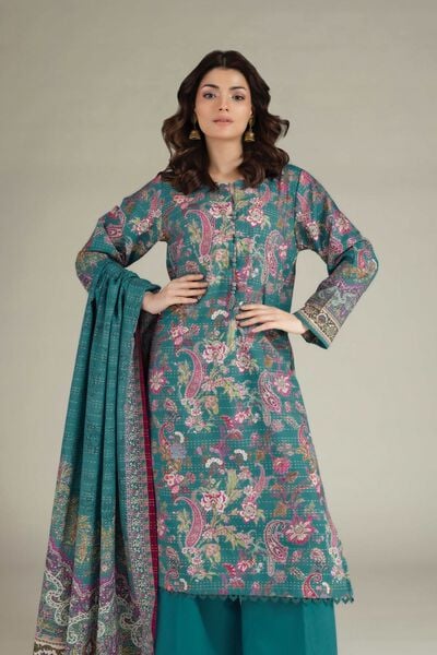 Printed | Mesuri Dobby | Tailored 3 Piece | USD 65.00