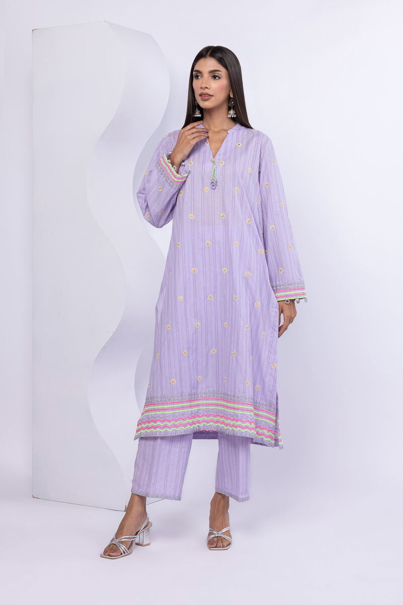 Embroidered | Lurex Stripes | Pants | USD 9.00