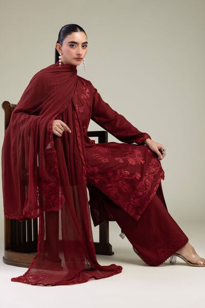 Embroidered | Raw Silk | V-Neck Silk Kurta | USD 55.00