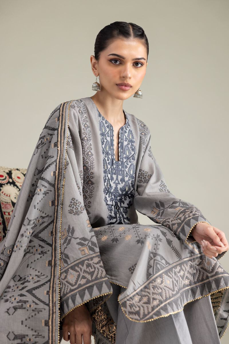 Embroidered | Jacquard | Tailored 3-piece Jacquard | USD 80.00