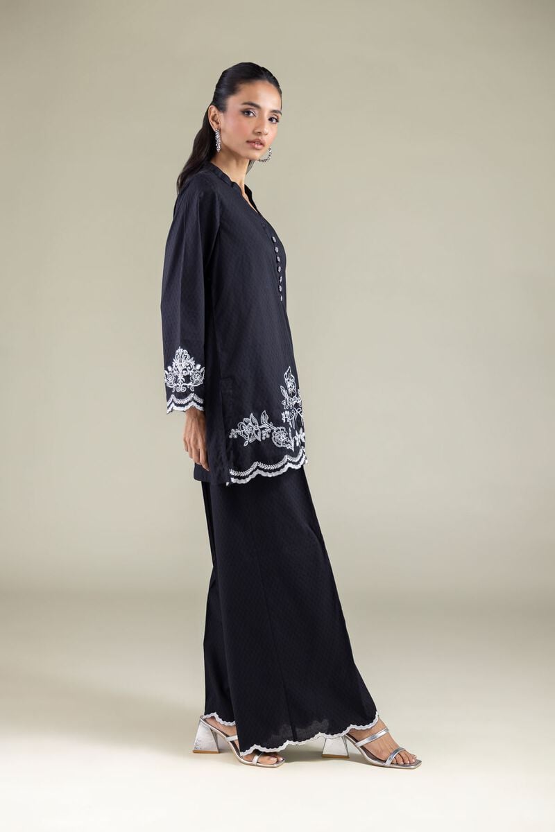 Embroidered | Cotton Dobby | Pants | USD 30.00