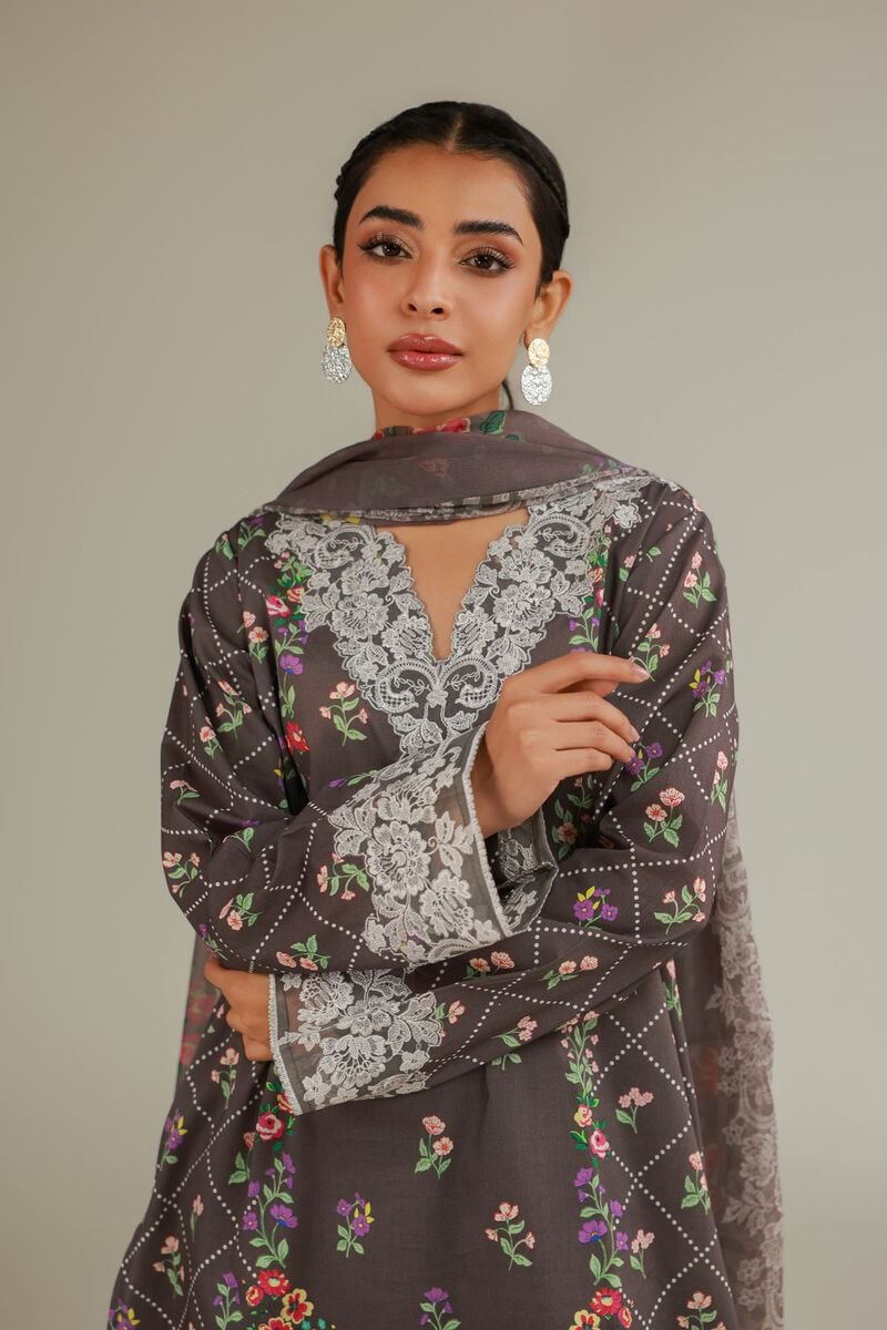 Embroidered | Cambric | Floral Cambric Tailored | USD 75.00
