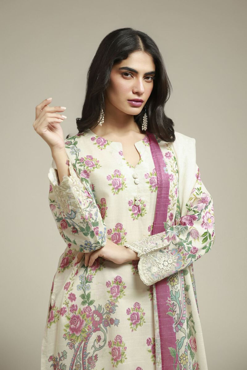 Embroidered | Mesuri | Tailored 3-Piece Set | USD 70.00