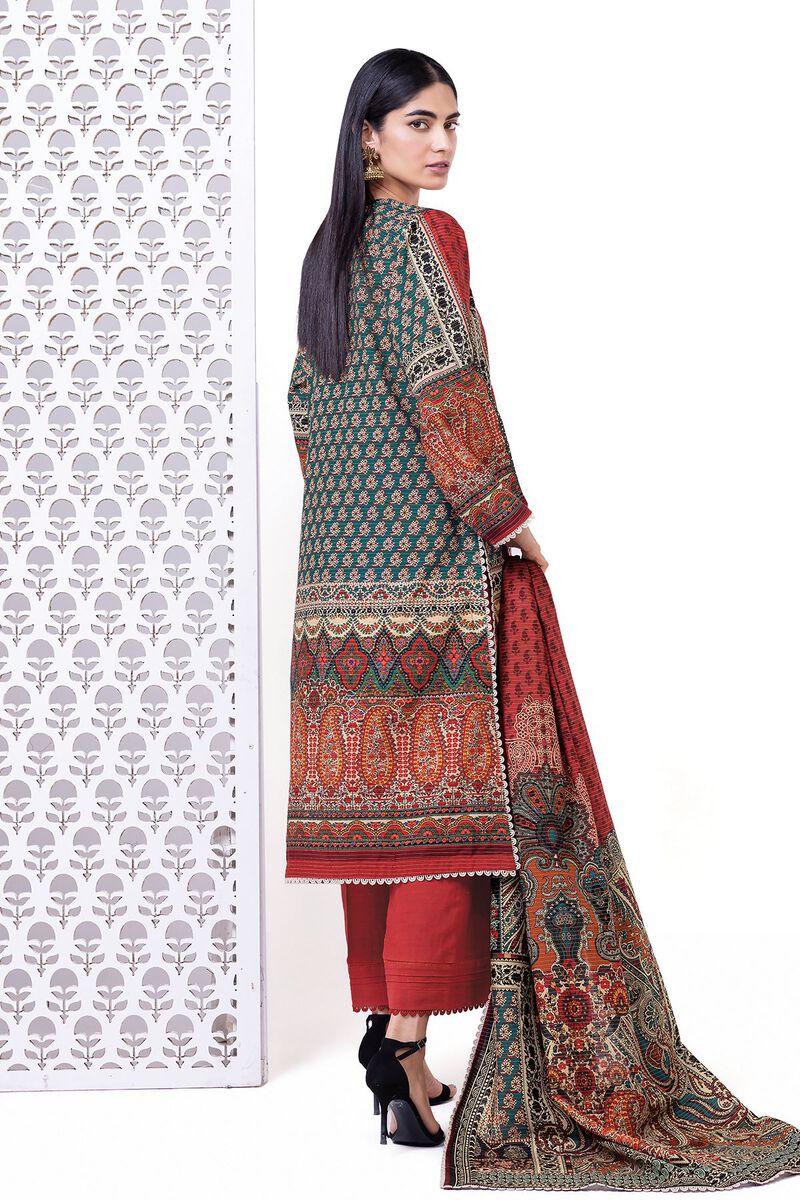Embroidered | Light khaddar Messuri | Tailored 3 Piece | null