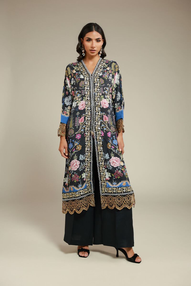 Embroidered | Raw Silk | 2 Piece Co-ord Set | Top and Bottom | USD 125.00