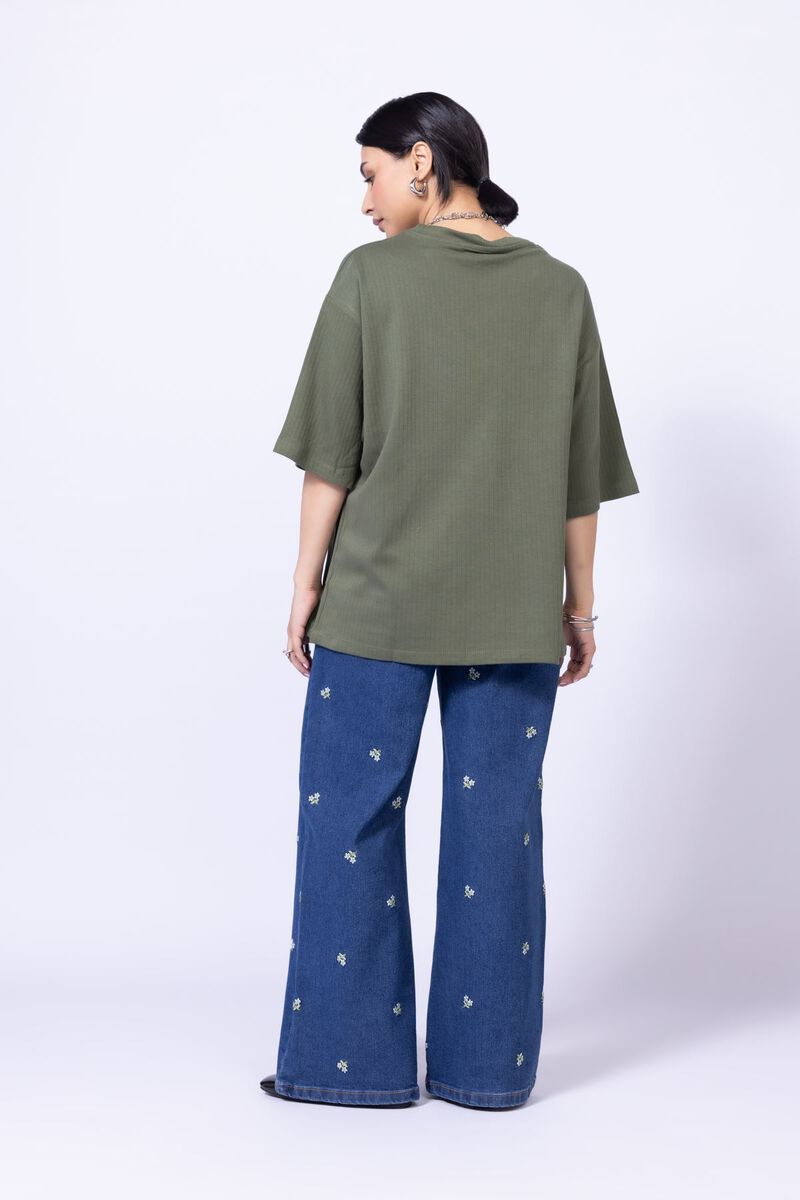 Embroidered | Stretch Denim | Jeans | null
