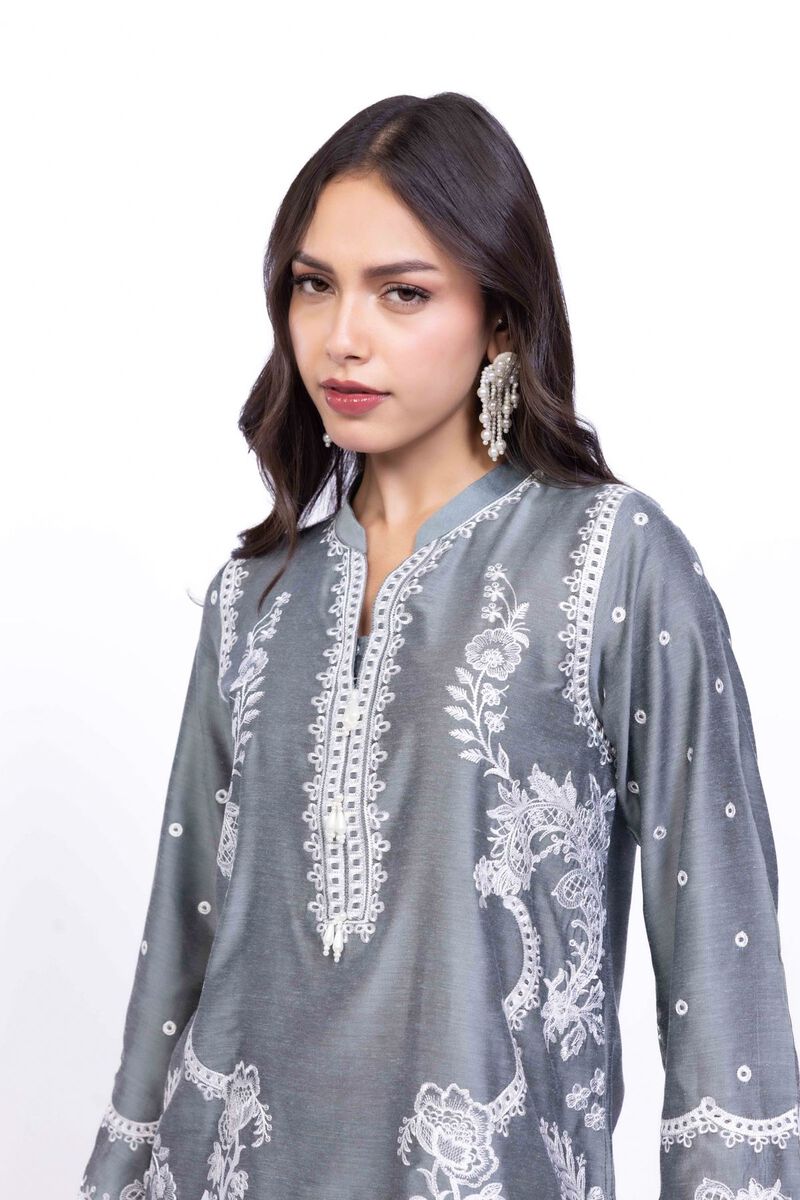 Embroidered | Raw Silk | Kurta | USD 45.00