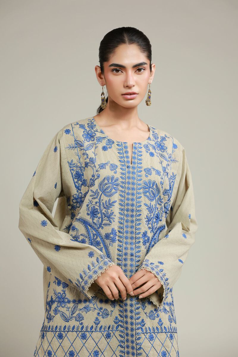 Embroidered | Cotton Dobby | 2-Piece Tailored Set | USD 60.00