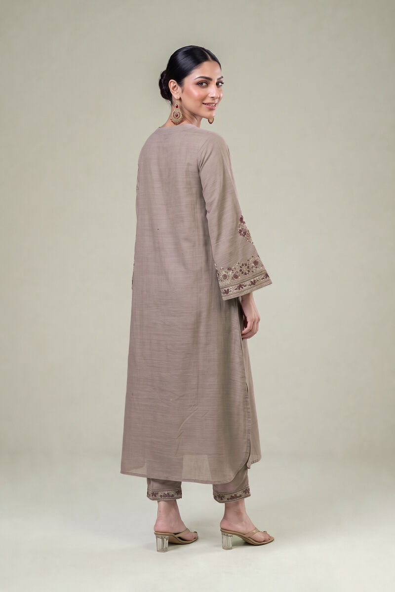 Embroidered | Light Khaddar | Longline Embroidered Kurta | USD 55.00