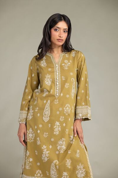 Cambric | Cambric V-Neck Kurta | USD 40.00