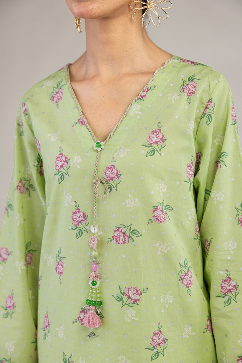 Printed | Cambric | Floral Longline Kurta | USD 35.00