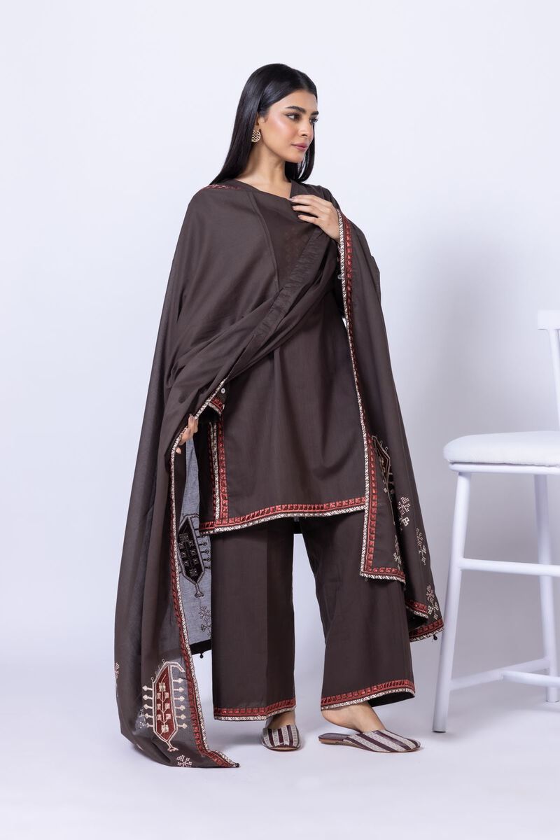 Embroidered | Crosshatch Poplin | Pants | USD 6.00