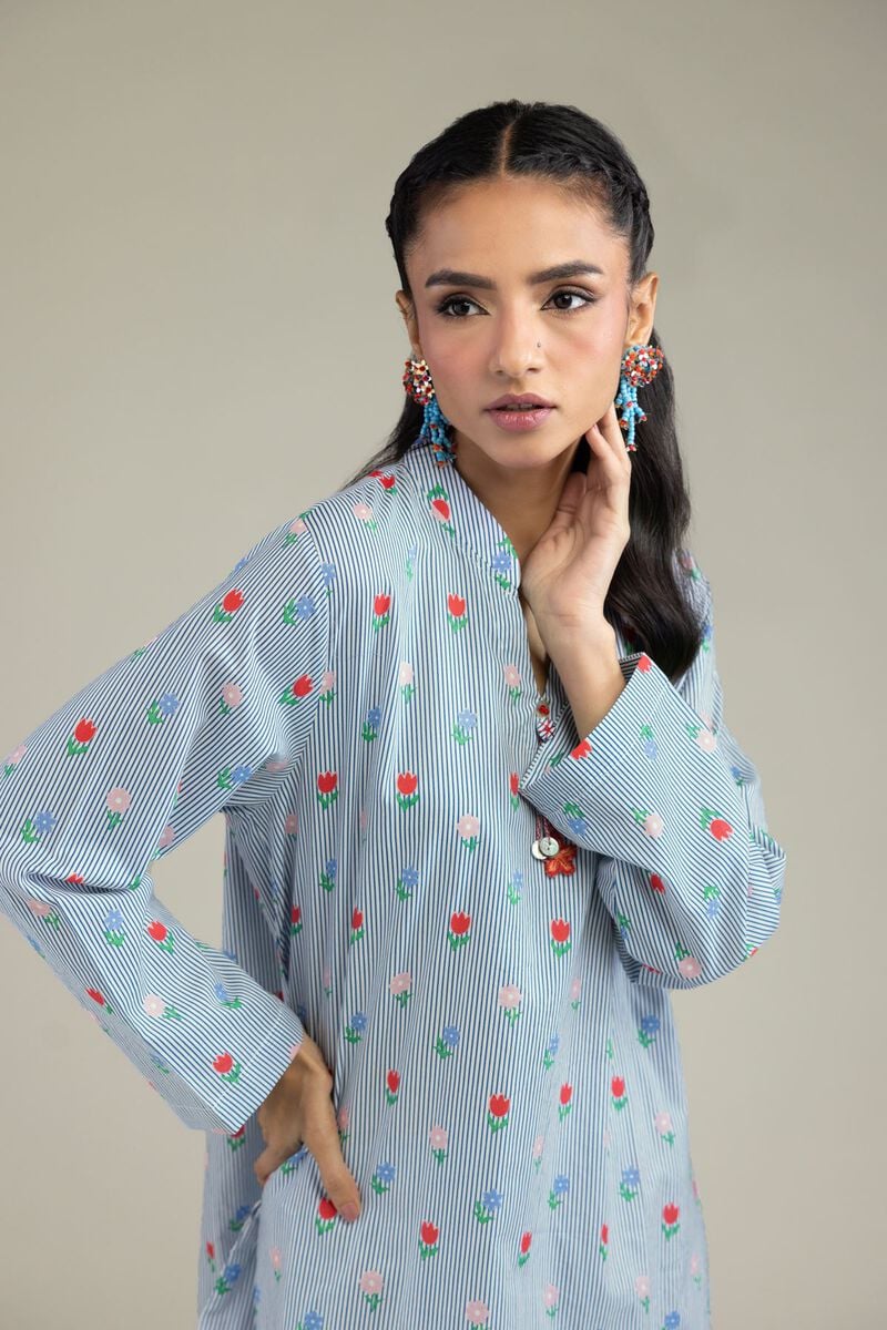 Printed | Cambric | Short Cambric Kurta | USD 30.00