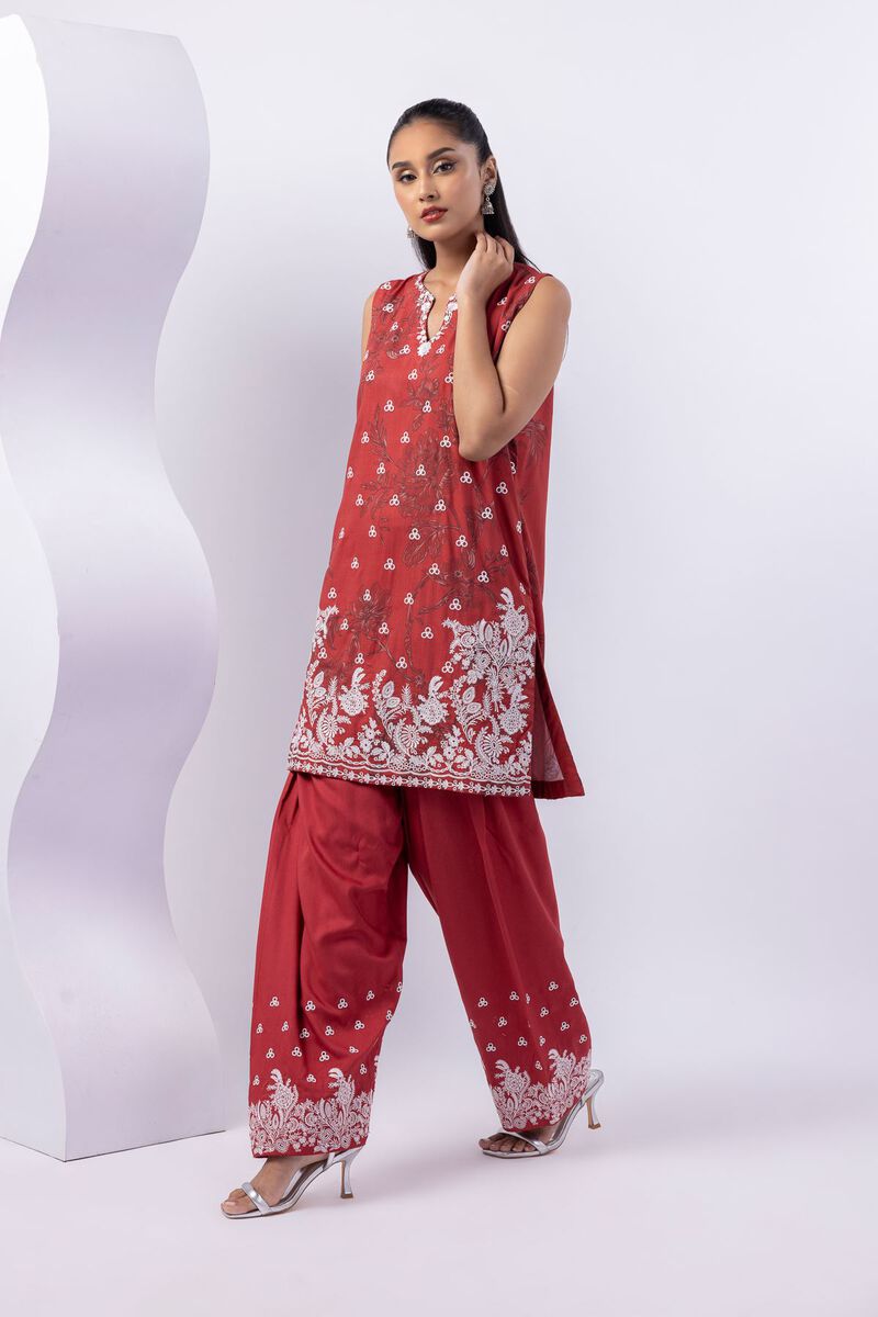 Embroidered | Crosshatch Raw Silk | Kurta | USD 13.50