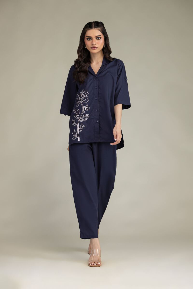 Embroidered | Poplin | Trousers | USD 30.00