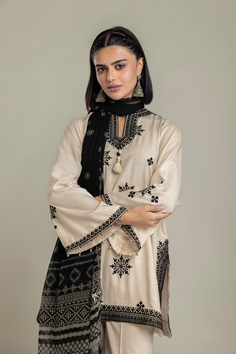 Embroidered | Raw Silk | Silk 3-Piece Tailored | USD 105.00