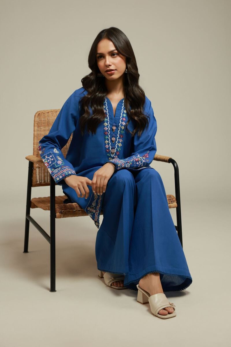 Embroidered | Cambric | 2-Piece Tailored Set | USD 55.00