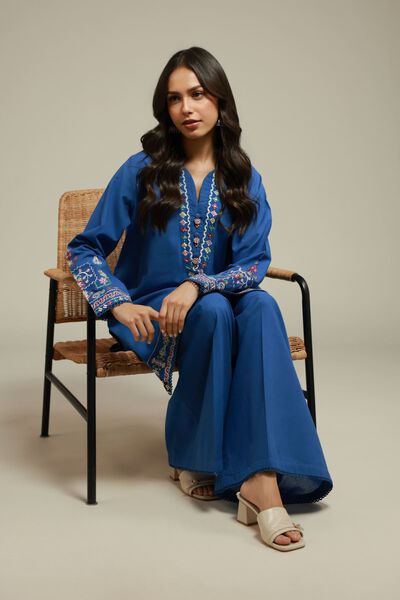 Embroidered | Cambric | 2-Piece Tailored Set | USD 55.00