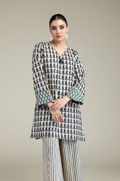 Printed | Cambric | Short V-Neck Kurta | USD 30.00