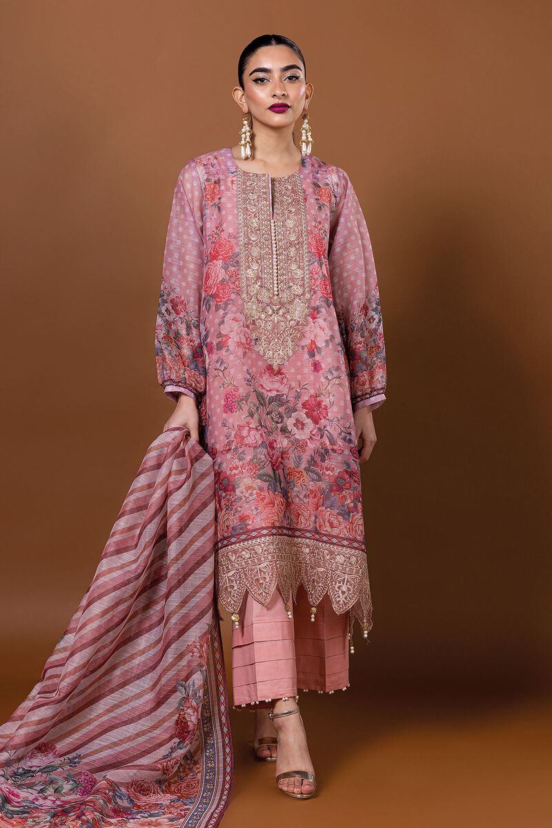 Embroidered | Polyester Organza | Fabrics 3 Piece | null