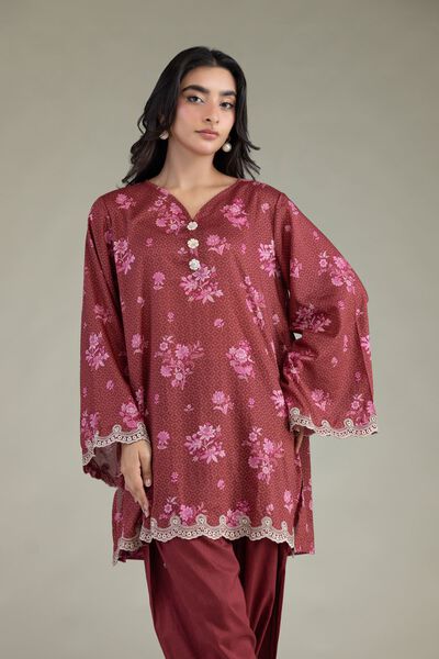 Embroidered | Cambric | Tailored 2-Piece Set | USD 45.00