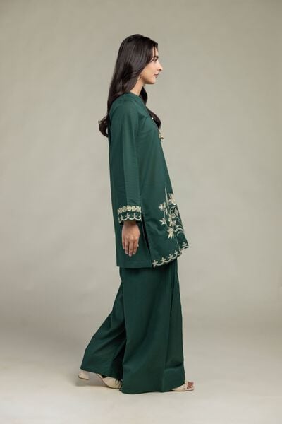 Cambric | Solid Green Shalwar | USD 30.00
