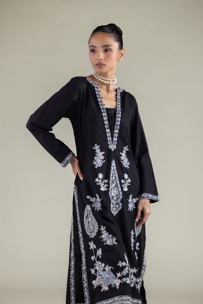 Embroidered | Raw Silk | Kurta | USD 60.00