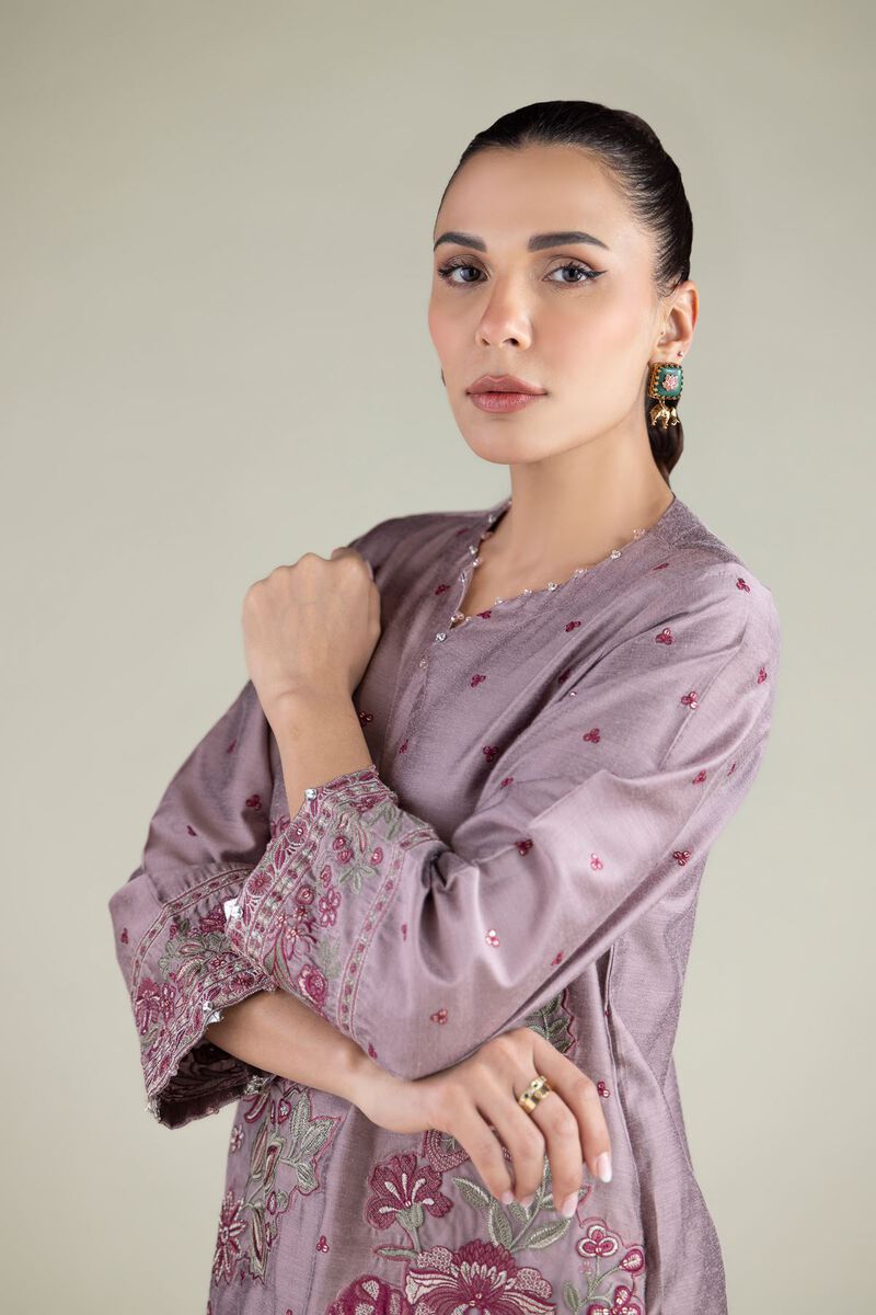 Embroidered | Raw Silk | Kurta | USD 65.00