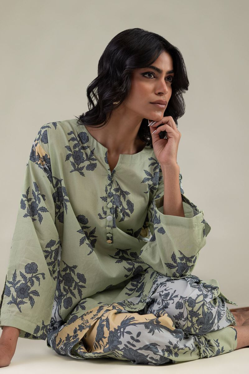Embroidered | Cambric | Floral Short Kurta | USD 35.00