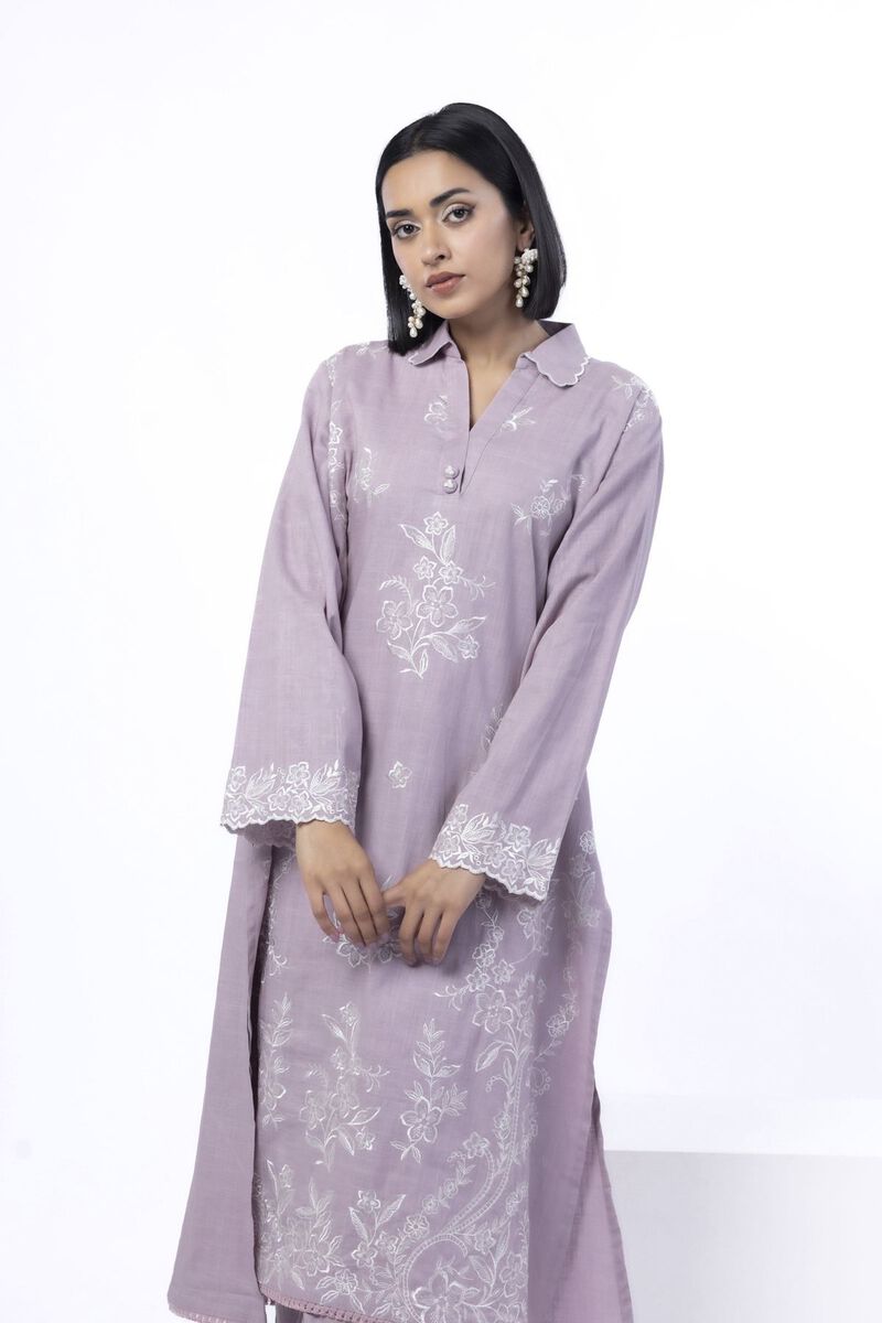 Embroidered | Heavy Textured Cotton | Tailored 2 Piece | Top and Bottom | USD 45.00