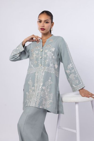 Embroidered | Russian Raw Silk | Kurta | USD 55.00