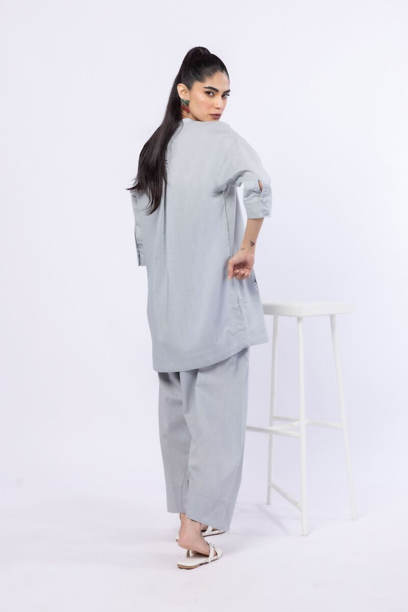 Embroidered | Crosshatch Poplin | Kurta | USD 15.00