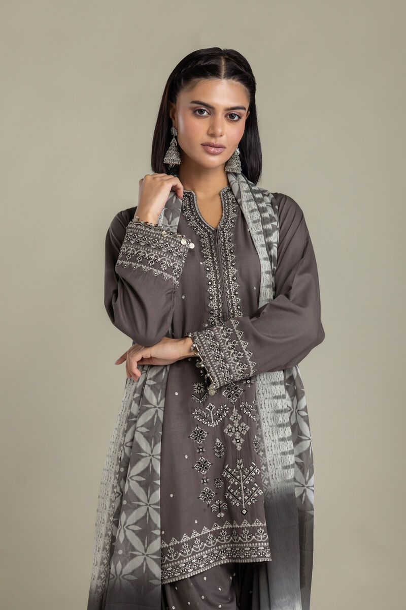 Embroidered | Raw Silk | 3 Piece Tailored | USD 105.00