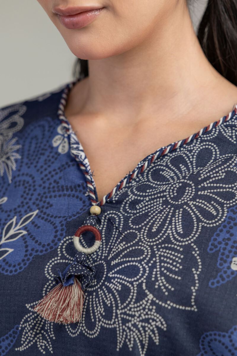 Printed | Cotton Dobby | Short Floral Kurta | USD 35.00