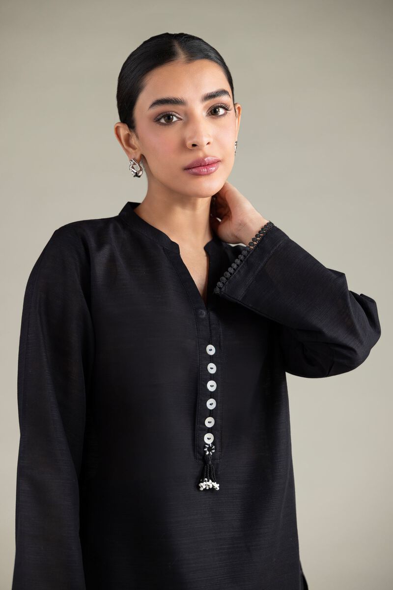 Dyed | Textured Cotton | Short Solid Kurta | USD 30.00