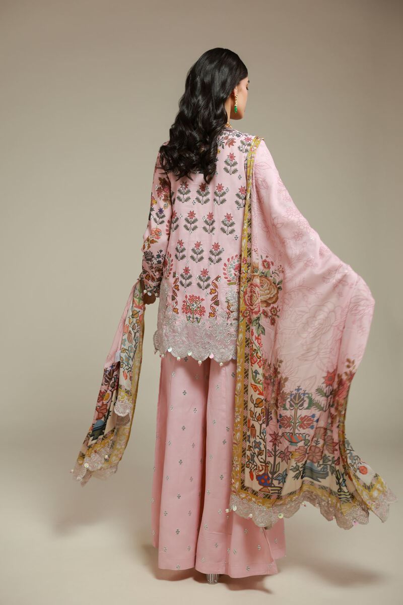 Embroidered | Raw Silk | 3 Piece Co-ord Set | USD 145.00