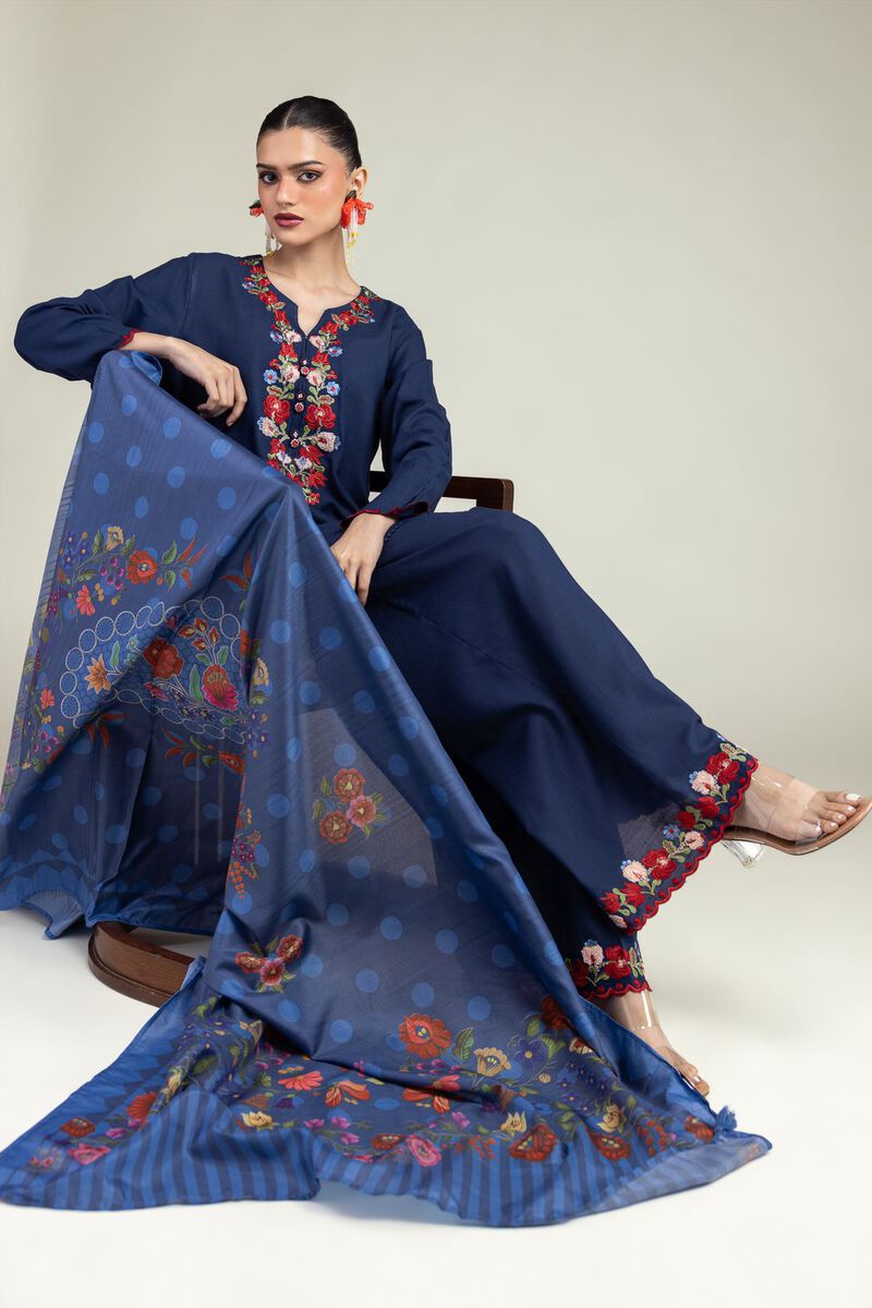 Embroidered | Polyester Silk | Silk Embroidered Dupatta | USD 30.00