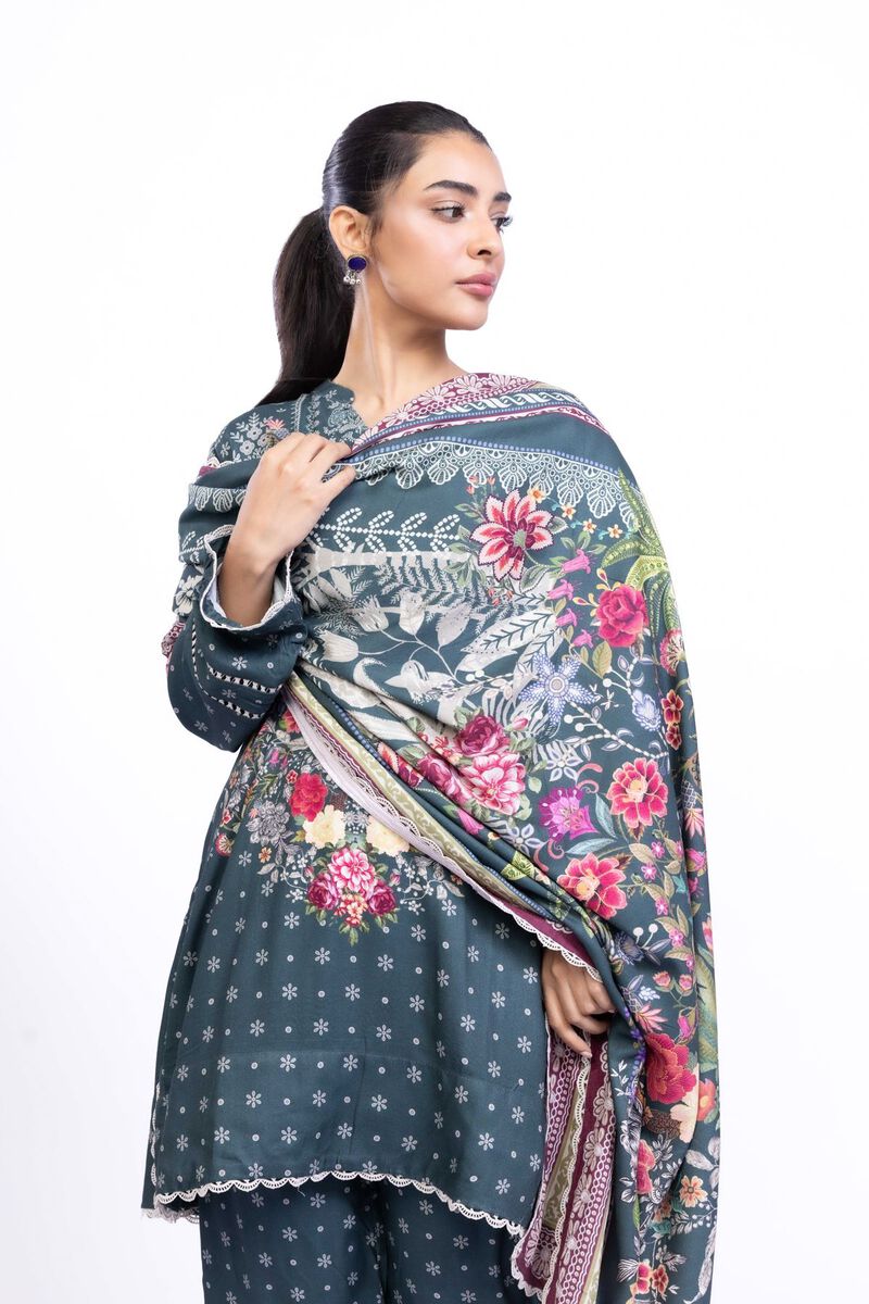 Printed | Satin | Dupatta | USD 11.00