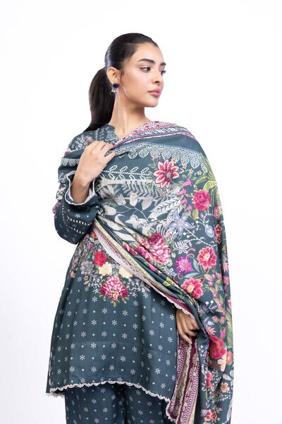 Printed | Satin | Dupatta | USD 11.00