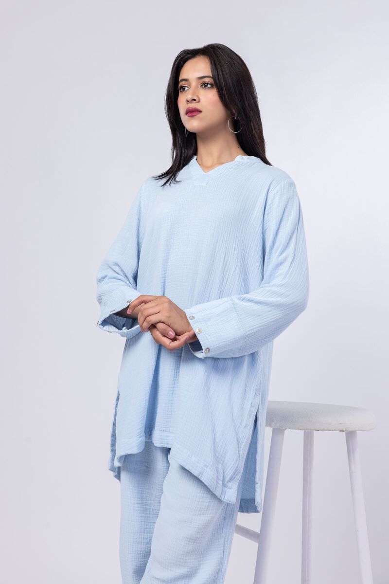 Dyed | Cheese Cloth | Kurta | null