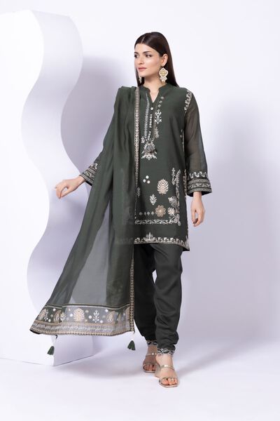 Embroidered | Crosshatch Raw Silk | Shalwar | USD 20.00