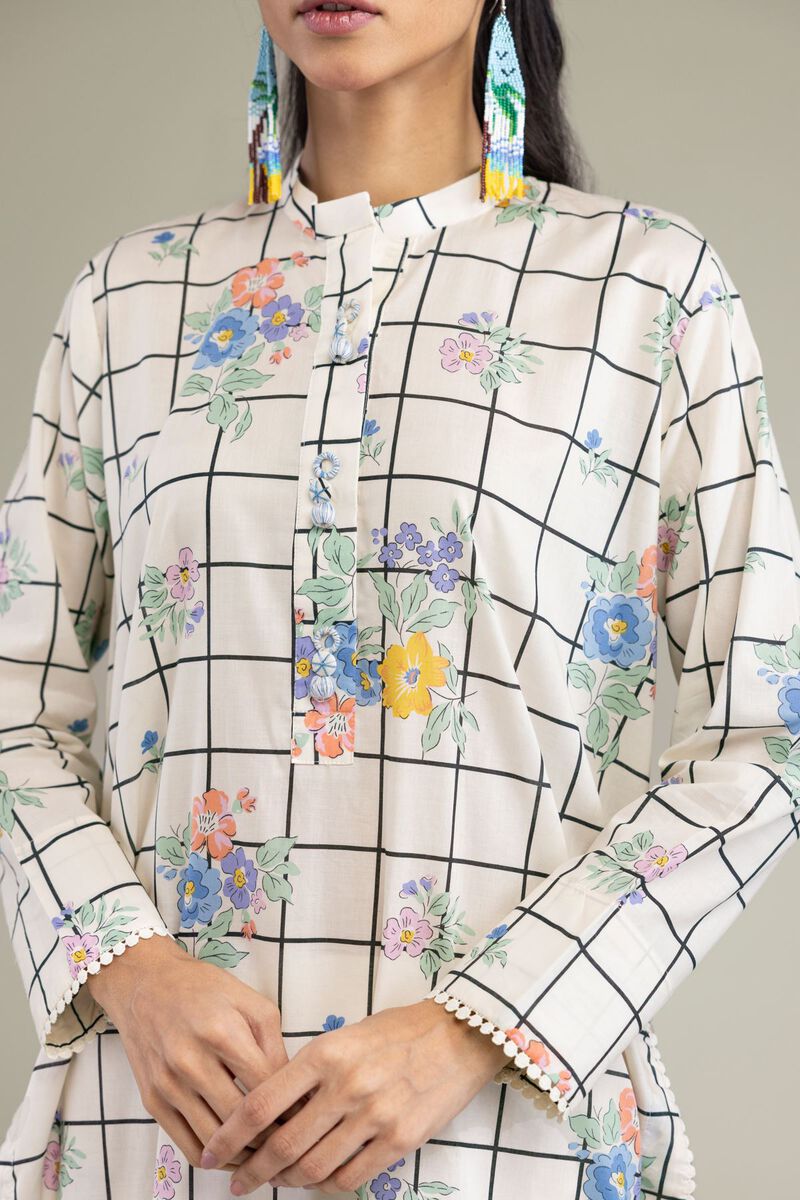 Printed | Cambric | Cambric Floral Kurta | USD 21.00