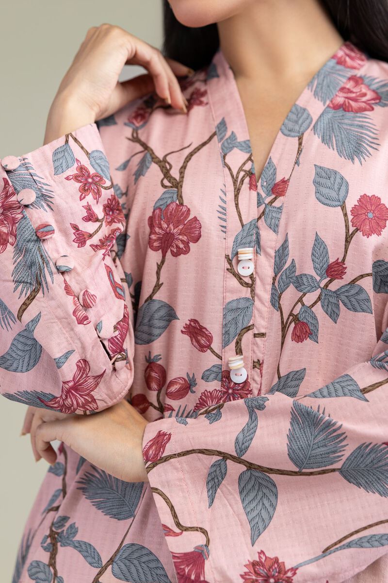 Printed | Cotton Dobby | Floral Longline Kurta | USD 30.00