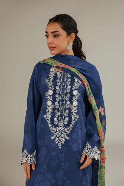 Embroidered | Cambric | Cambric Tailored 3-Piece | USD 75.00