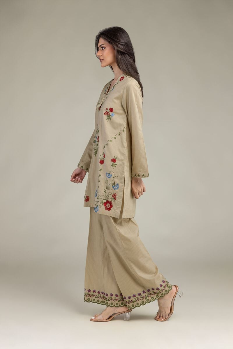 Embroidered | Cotton Dobby | Cotton Dobby Pants | USD 25.00