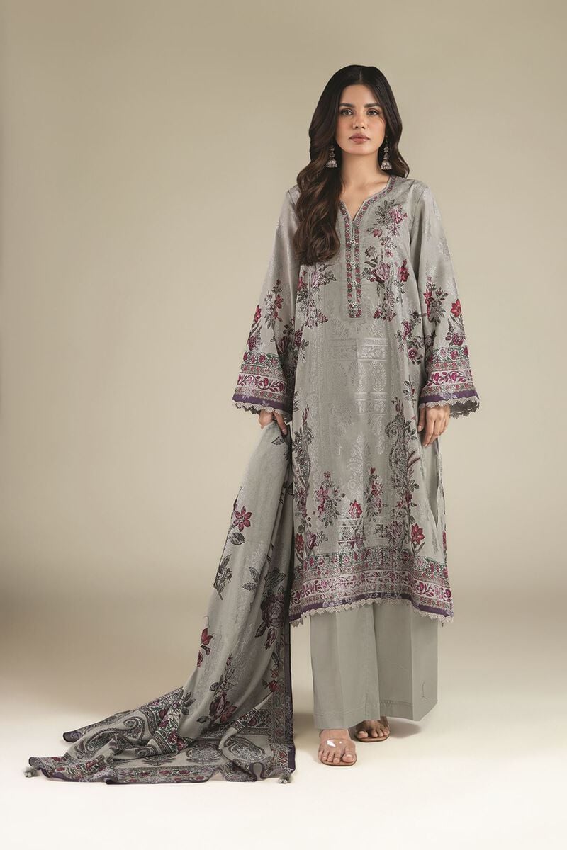 Printed | Jacquard | Floral Tailored 3-Piece | USD 65.00