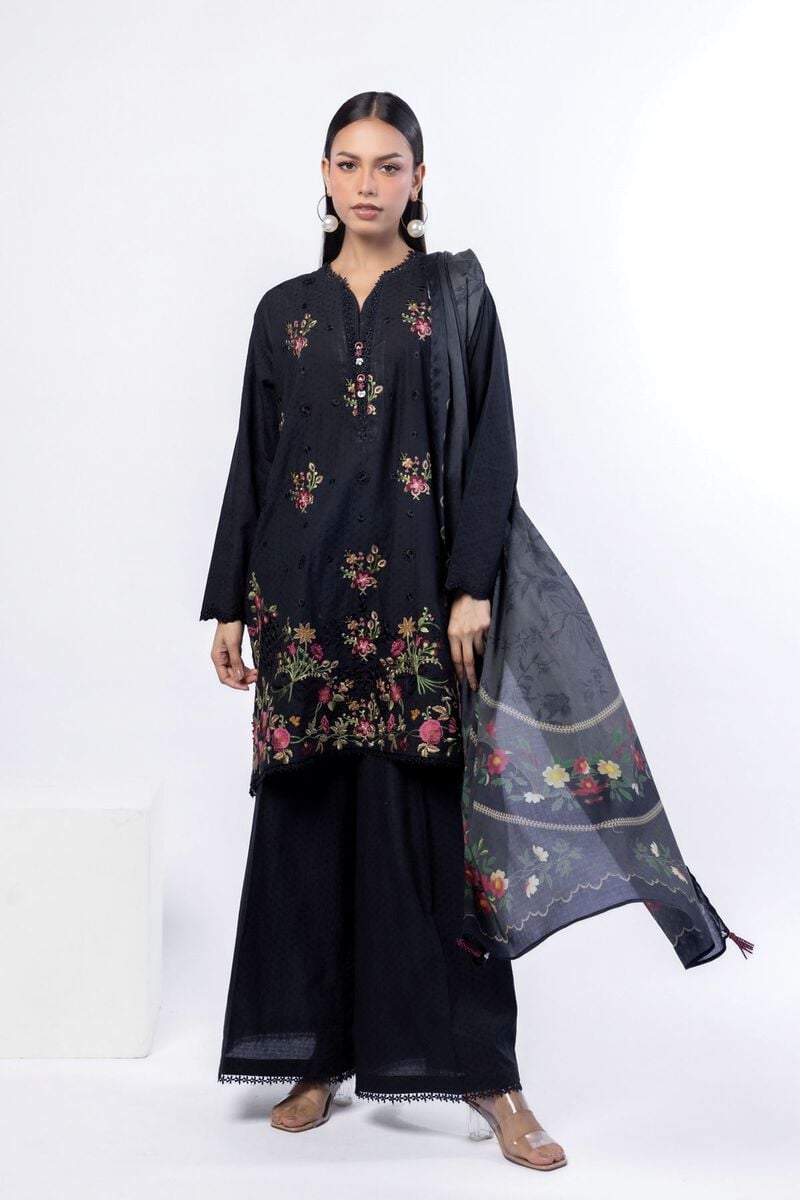 Embroidered | Cotton Dobby | Tailored 3 Piece | USD 75.00