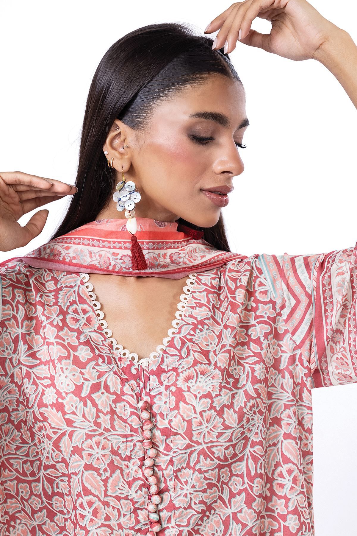 Buy Fabrics 2 Piece | Top and Dupatta | 0.0 N/A | SSZ123B-VG_MULTI